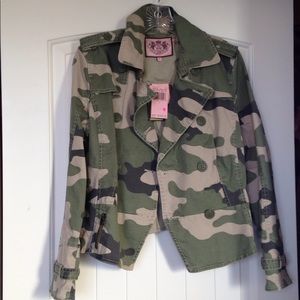 Juicy Couture Camouflage Military Jacket